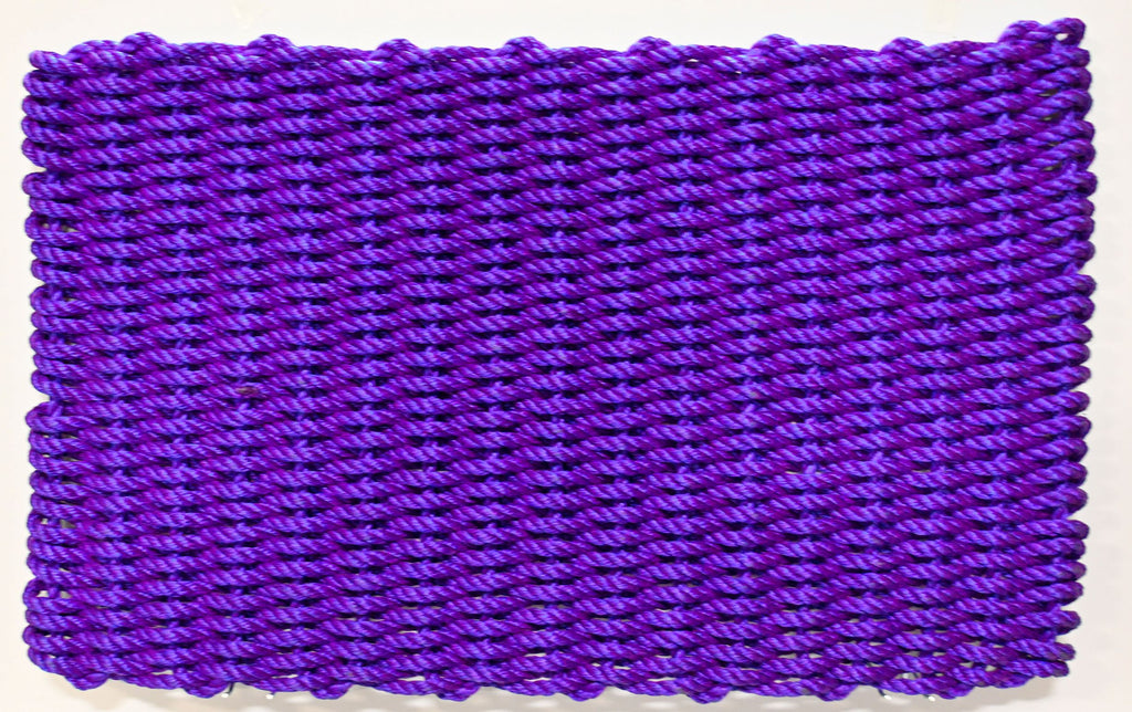 Solid Rope Mat Purple Maine Rope Mats