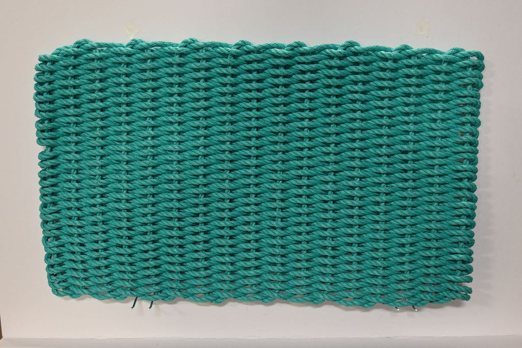 Solid Rope Mat Teal Maine Rope Mats