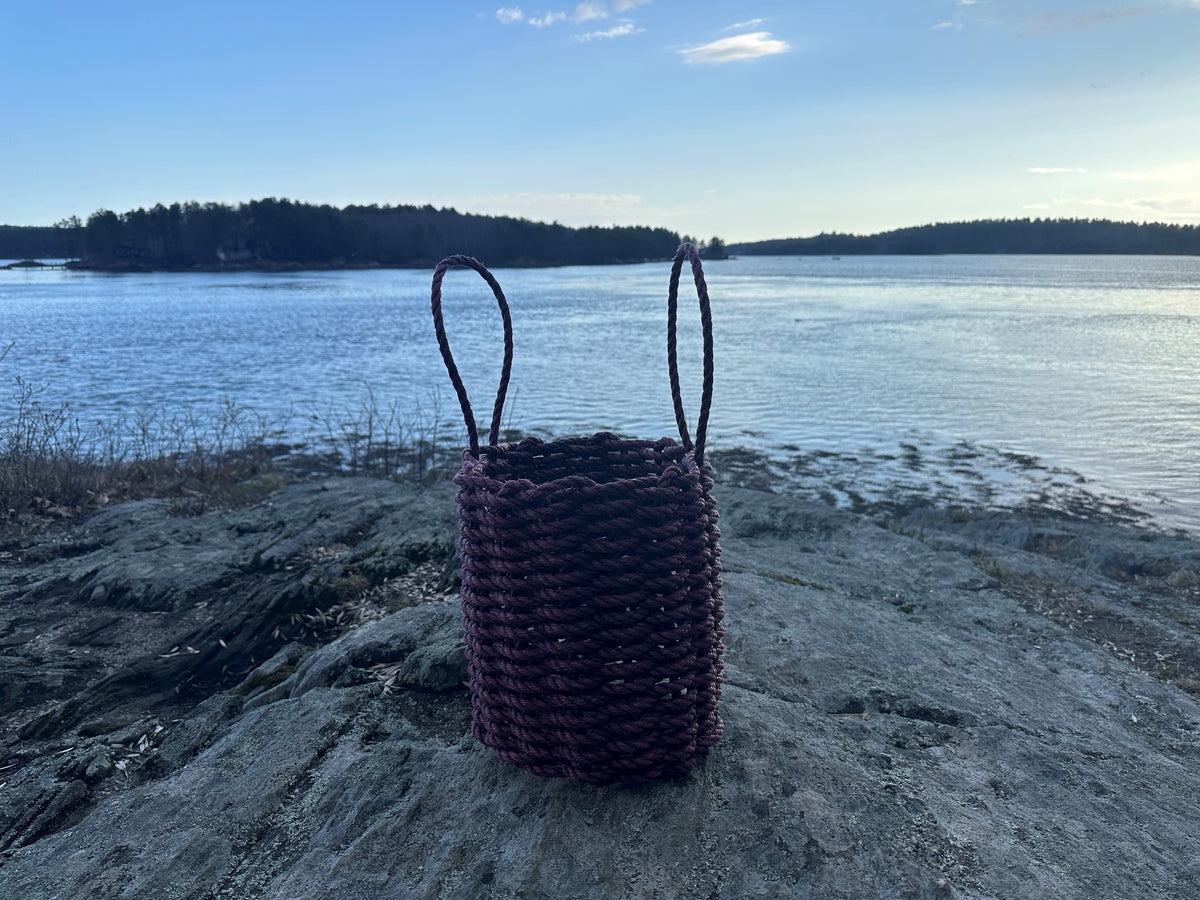 Solid Rope Basket Maine Rope Mats