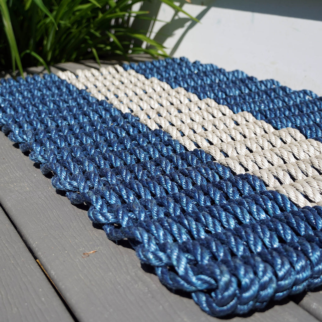 Three Stripe Mat Maine Rope Mats