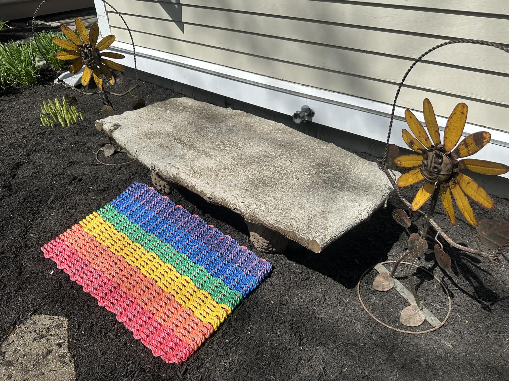 Rainbow Decorative Rope Mat – Maine Rope Mats