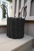 Solid Rope Basket - Black