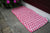 Double Weave Rope Mat - Pink & White - Maine Rope Mats