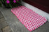 Double Weave Rope Mat - Pink & White
