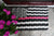 Thin Pink Line Decorative Rope Mat - Maine Rope Mats