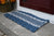 Hybrid Navy & Silver Rope Mat - Maine Rope Mats
