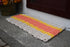 Five Stripe Rope Mat - Light Tan, Yellow, Orange