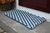 Triple Weave - Navy, Silver, Seafoam Rope Mat - Maine Rope Mats