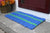 Five Stripe Rope Mat - Royal Blue with 2 Green Stripes - Maine Rope Mats