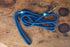 Multi Blue Dog Leash with Pacific Blue & Lime Green Whipping
