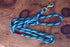 Multi Green Dog Leash with Red & Blue Whipping