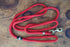Red Dog Leash with Navy & White Whipping