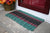 Five Stripe Rope Mat - Hunter Green, Burgundy, Black - Maine Rope Mats