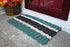 Five Stripe Rope Mat - Hunter Green, Light Tan, Black