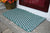 Double Weave Rope Mat - Hunter Green, Silver - Maine Rope Mats