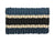 ON SALE - Five Stripe Rope Mat - Navy, Light Tan, Black - Maine Rope Mats