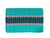 ON SALE - Five Stripe Rope Mat - Teal, Silver, Navy - Maine Rope Mats