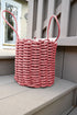 Solid Rope Basket - Light Red