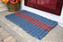 Three Stripe Rope Mat - Navy, Burgundy