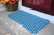 Double Weave Rope Mat - Navy, Light Blue - Maine Rope Mats