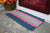 Five Stripe Rope Mat - Navy, Red, Silver - Maine Rope Mats
