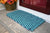 Double Weave Rope Mat - Navy, Teal - Maine Rope Mats