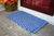 Double Weave Rope Mat - Royal Blue, Silver - Maine Rope Mats