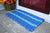 Five Stripe Rope Mat - Royal Blue, Teal - Maine Rope Mats