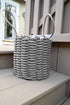 Solid Rope Basket - Silver