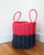 2 Stripe Maine Rope Mat Basket - Maine Rope Mats