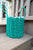 Solid Rope Basket - Teal - Maine Rope Mats