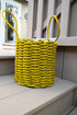 Solid Rope Basket - Yellow