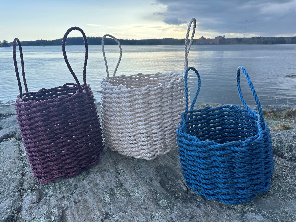 Solid Rope Basket Maine Rope Mats