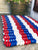 Patriotic Mat: Red White & Blue - Maine Rope Mats
